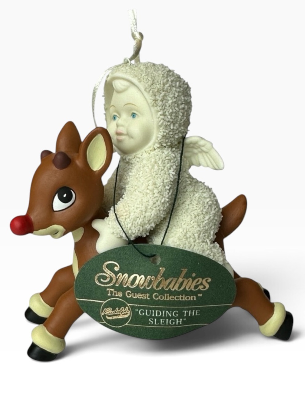 Dept 56 Snowbabies Rudolph “Guiding the sleigh” Ornament